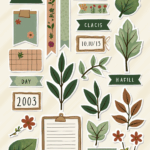 Journal Stickers - Sheet v65